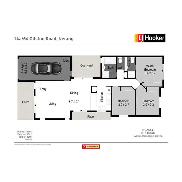 Floorplan of Homely house listing, 14A/64 Gilston Road, Nerang QLD 4211