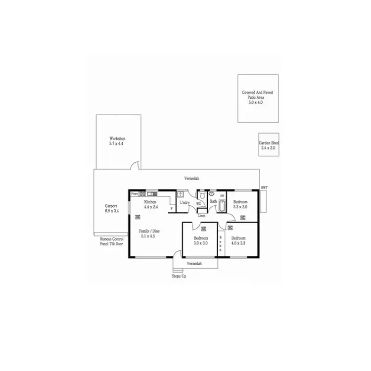 Floorplan of Homely house listing, 20 Oliver Street, Christie Downs SA 5164