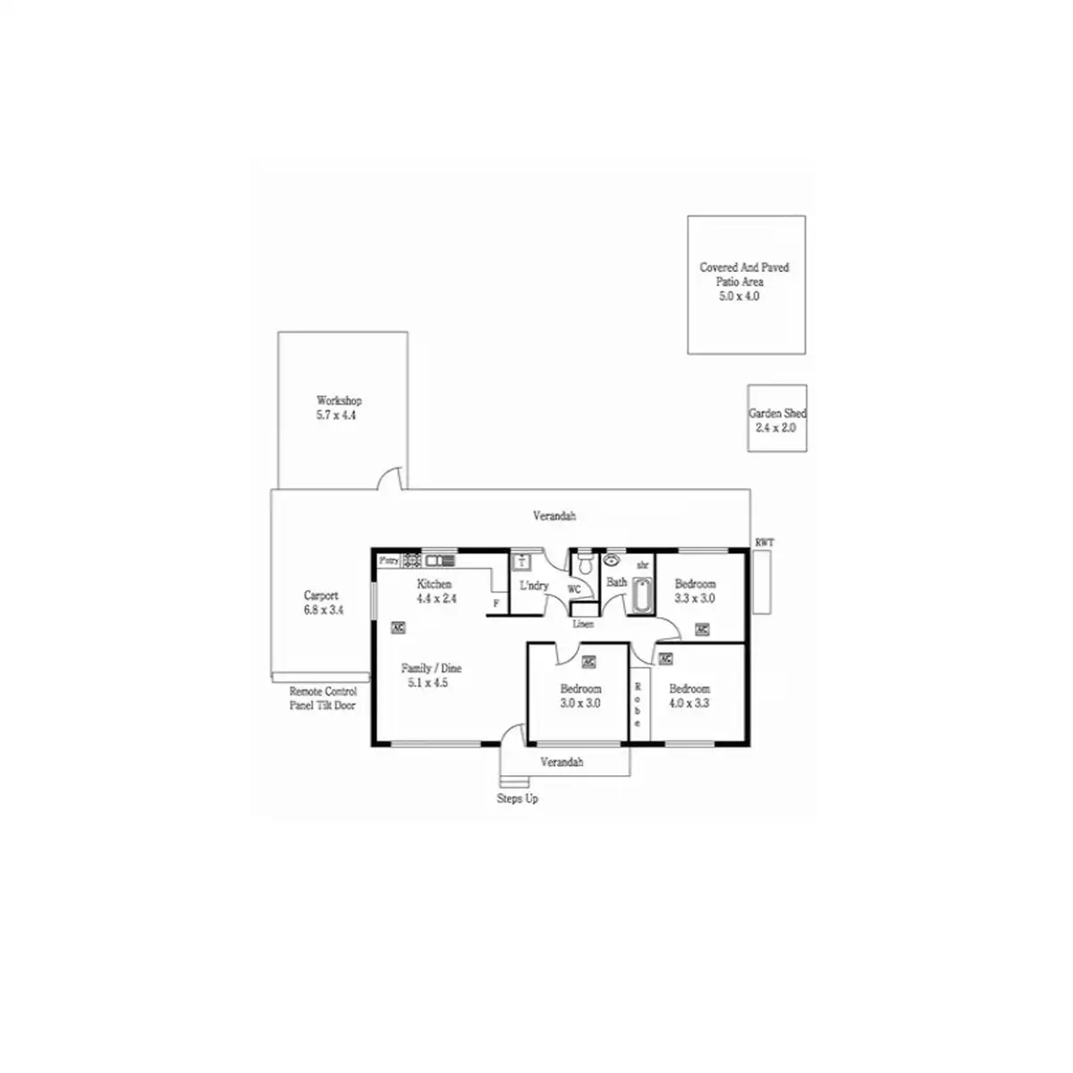 Floorplan of Homely house listing, 20 Oliver Street, Christie Downs SA 5164