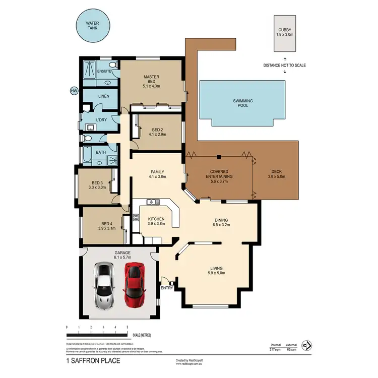 Floorplan of Homely house listing, 1 Saffron Place, Seventeen Mile Rocks QLD 4073
