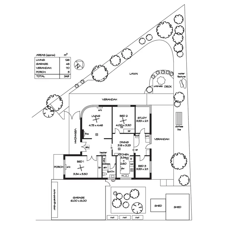Floorplan of Homely house listing, 14 Lamorna Terrace, Largs North SA 5016