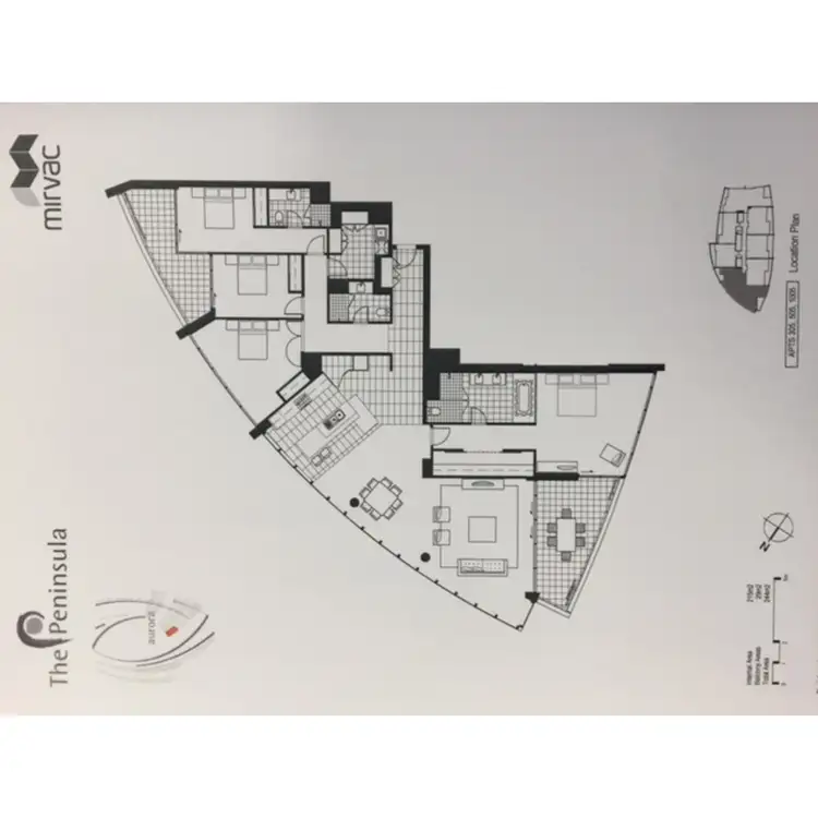 Floorplan of Homely apartment listing, 305/96 Bow River Crescent, Burswood WA 6100