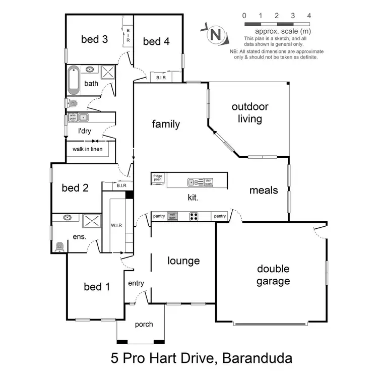 Floorplan of Homely house listing, 5 Pro Hart Drive, Baranduda VIC 3691