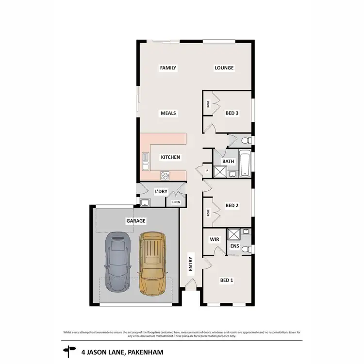 Floorplan of Homely house listing, 4 Jason Lane, Pakenham VIC 3810