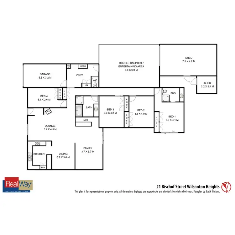 Floorplan of Homely house listing, 21 Bischof Street, Wilsonton Heights QLD 4350