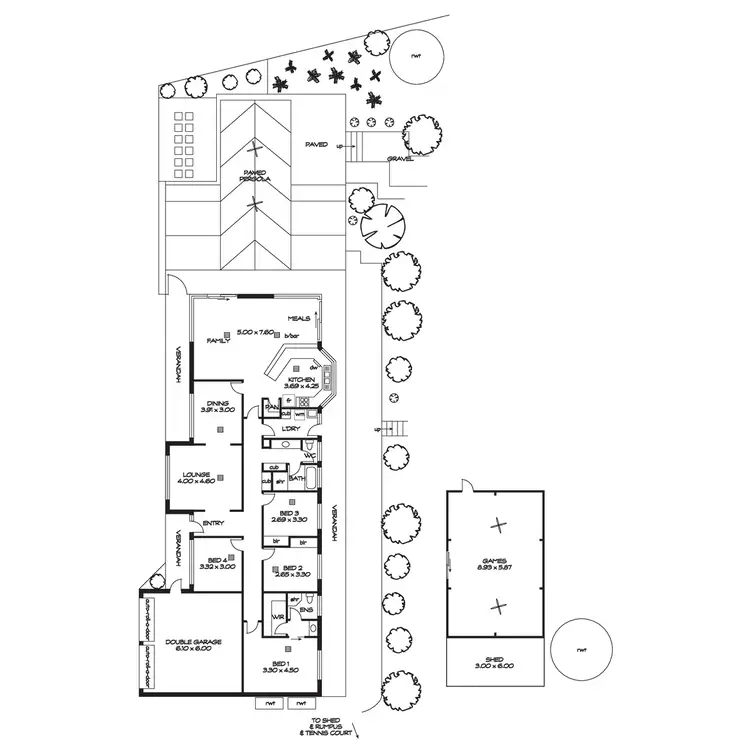 Floorplan of Homely house listing, 2 Rose Avenue, One Tree Hill SA 5114