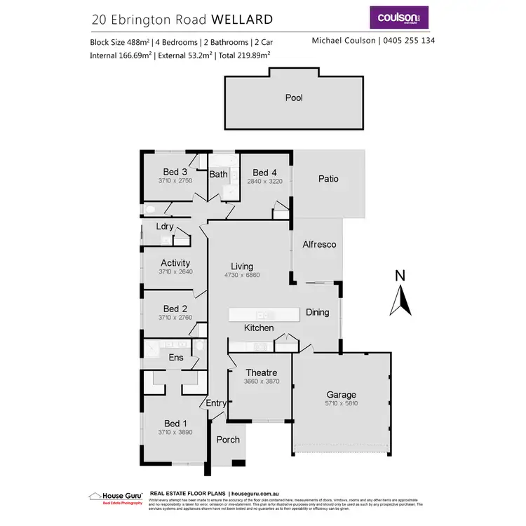 Floorplan of Homely house listing, 20 Ebrington Road, Wellard WA 6170