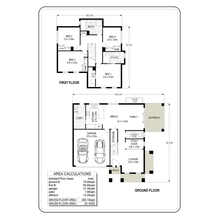 Floorplan of Homely house listing, Lot 4352 Kavanagh Street, Gregory Hills NSW 2557