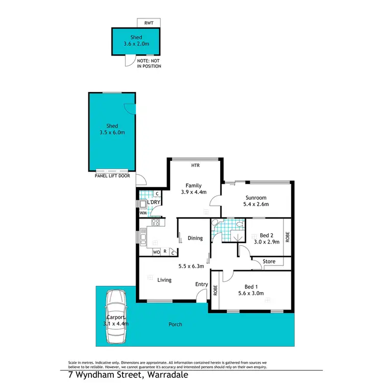 Floorplan of Homely house listing, 7 Wyndham Street, Warradale SA 5046