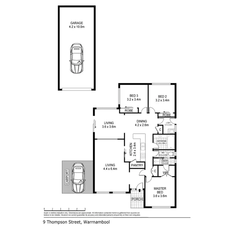 Floorplan of Homely house listing, 9 Thompson Street, Warrnambool VIC 3280
