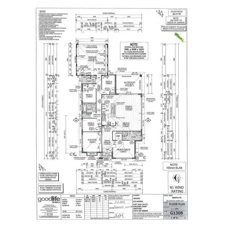 Floorplan of Homely house listing, 17 Eolian Loop, Dayton WA 6055