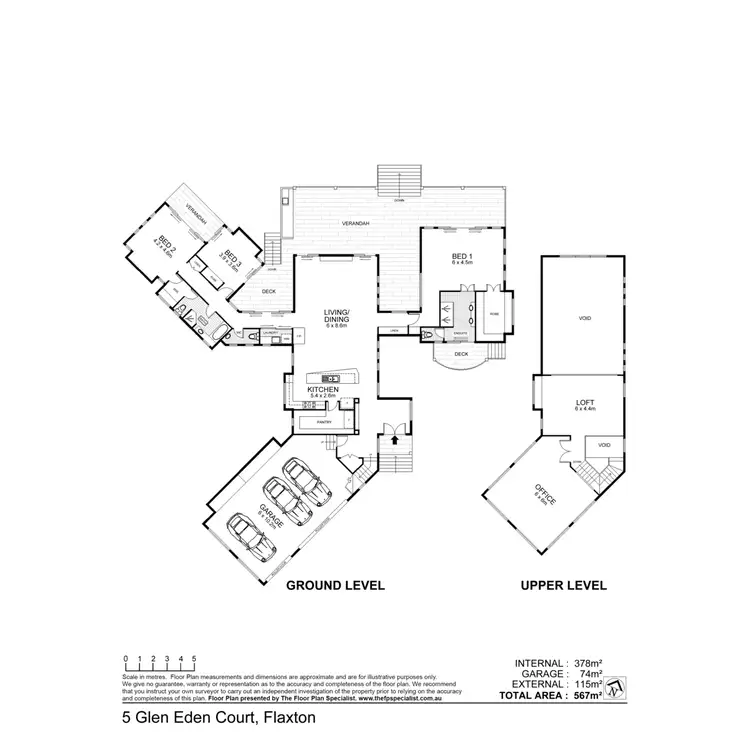 Floorplan of Homely house listing, 5 Glen Eden Court, Flaxton QLD 4560