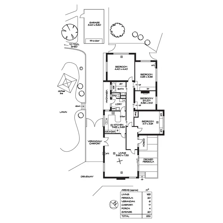 Floorplan of Homely house listing, 35 Burnell Drive, Belair SA 5052