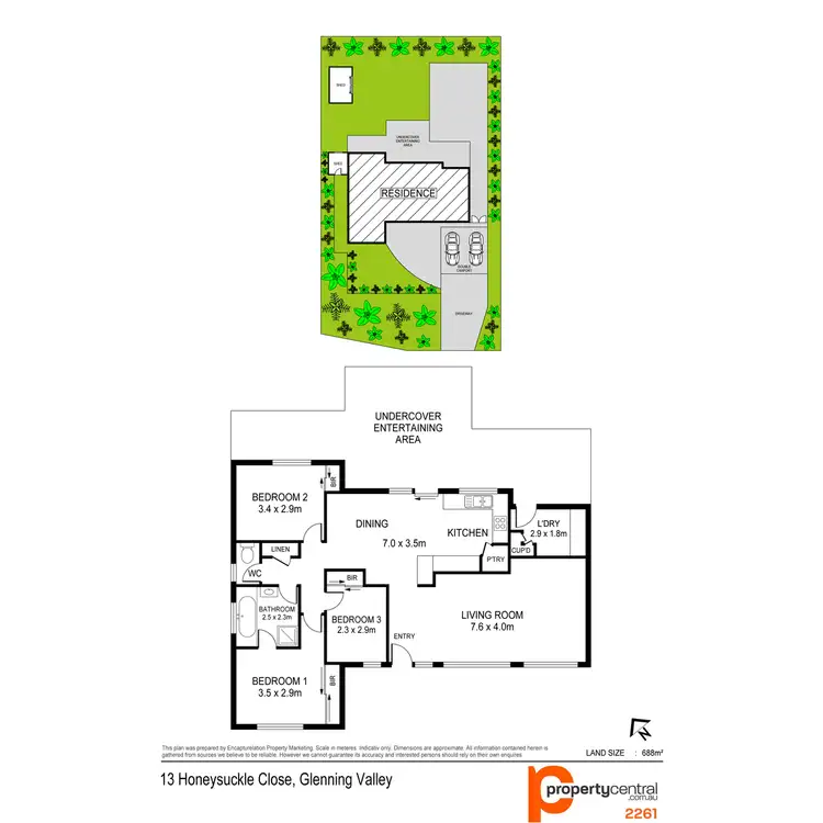 Floorplan of Homely house listing, 13 Honeysuckle Close, Glenning Valley NSW 2261