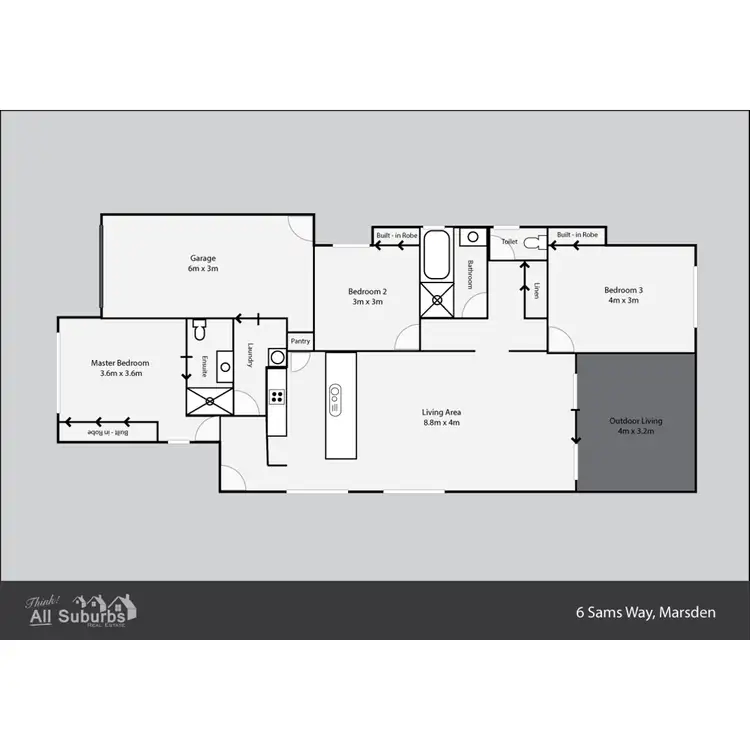 Floorplan of Homely house listing, 6 Sams Way, Marsden QLD 4132