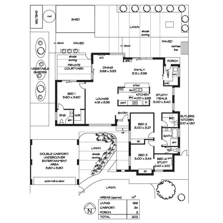 Floorplan of Homely house listing, 36 Wicks Road, Highbury SA 5089