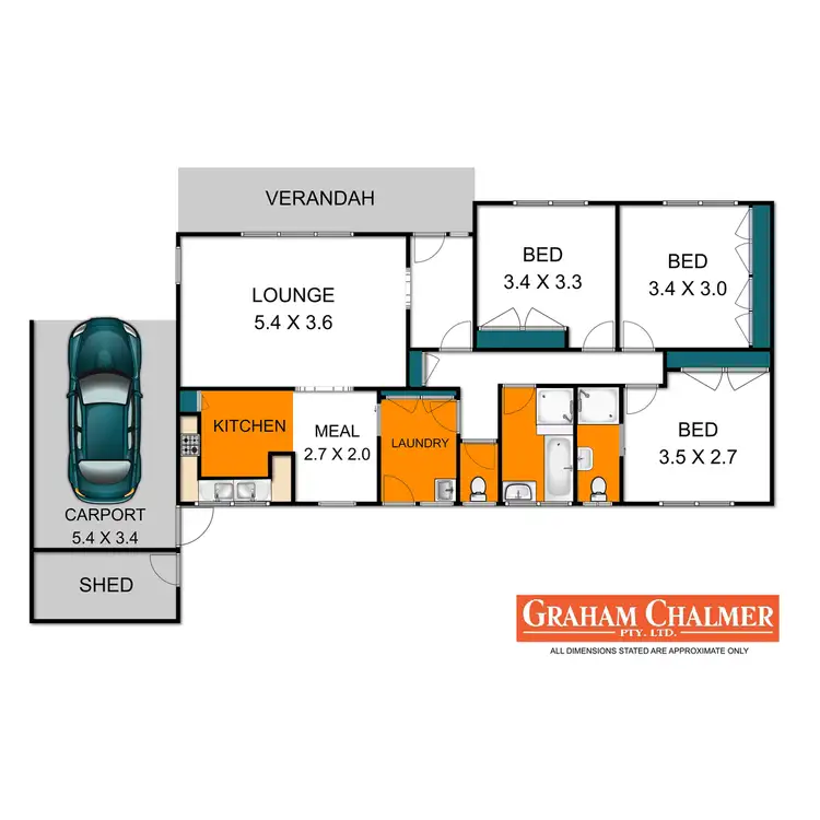 Floorplan of Homely townhouse listing, 1/90 Inglis Street, Sale VIC 3850