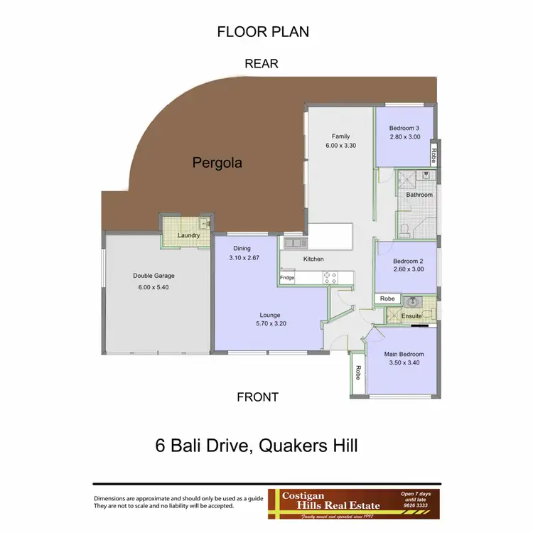 Floorplan of Homely house listing, 6 Bali Drive, Quakers Hill NSW 2763