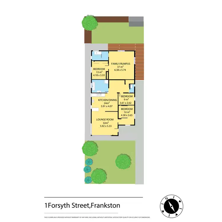Floorplan of Homely house listing, 1 Forsyth Street, Frankston VIC 3199