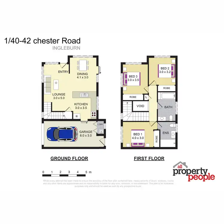 Floorplan of Homely townhouse listing, 1/40-42 Chester Road, Ingleburn NSW 2565