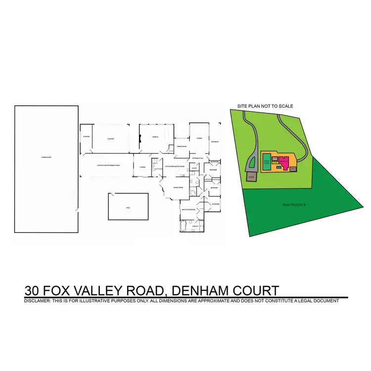 Floorplan of Homely rural property listing, 30 Fox Valley Road, Denham Court NSW 2565