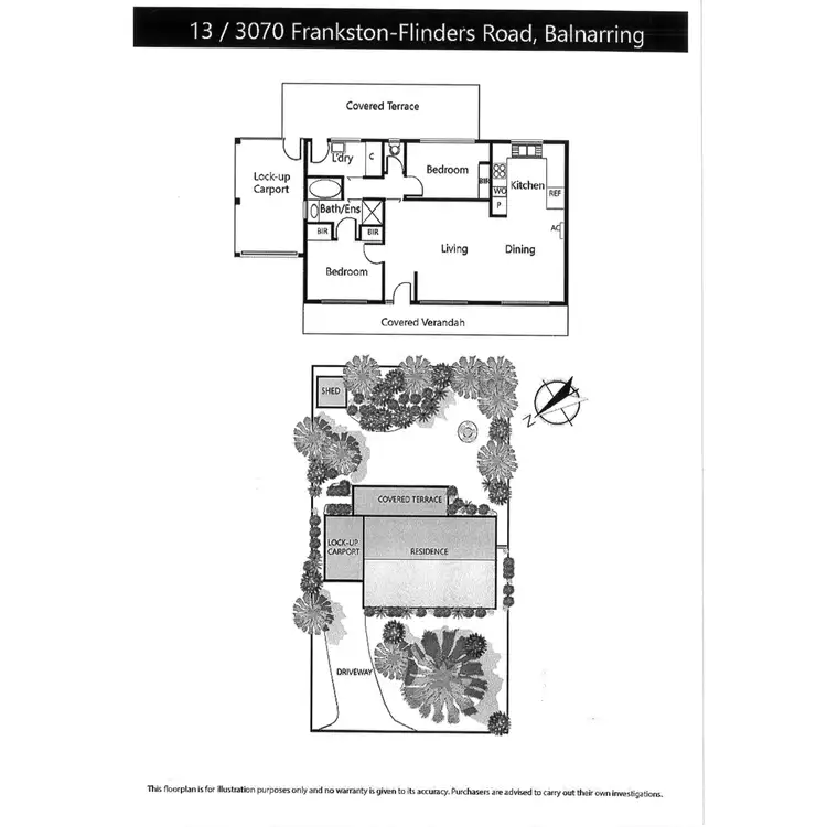 Floorplan of Homely unit listing, 13/3070 Frankston - Flinders Road, Balnarring VIC 3926