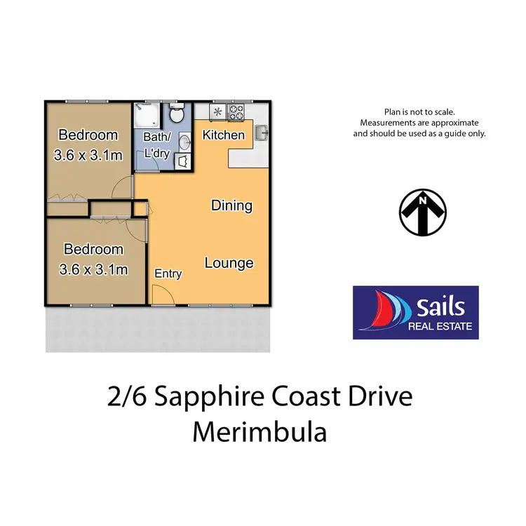 Floorplan of Homely unit listing, 2/6 Sapphire Coast Drive, Merimbula NSW 2548