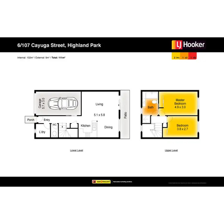 Floorplan of Homely unit listing, 6/107 Cayuga Road, Highland Park QLD 4211