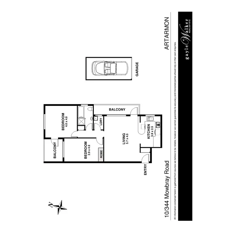 Floorplan of Homely apartment listing, 10/344 Mowbray Road, Artarmon NSW 2064