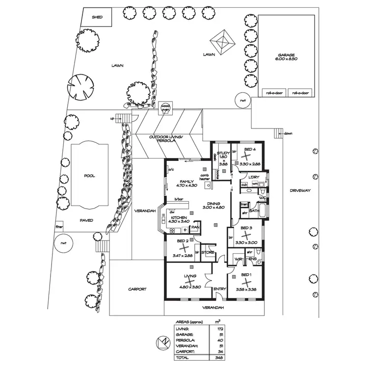 Floorplan of Homely house listing, 11 The Close, Chandlers Hill SA 5159