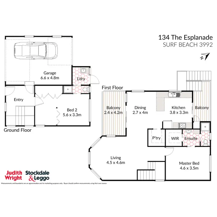 Floorplan of Homely house listing, 134 The Esplanade, Surf Beach VIC 3922