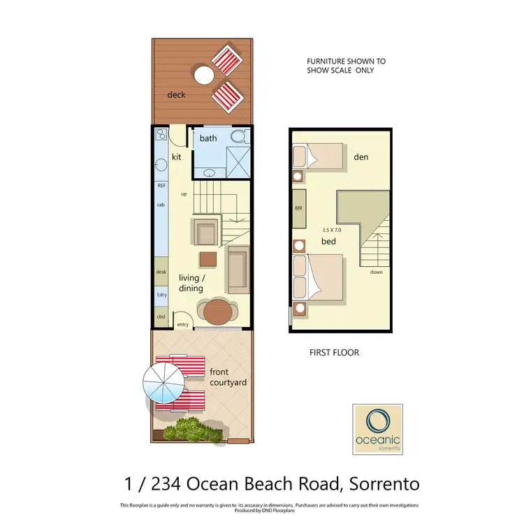 Floorplan of Homely apartment listing, 1/234 Ocean Beach Road, Sorrento VIC 3943