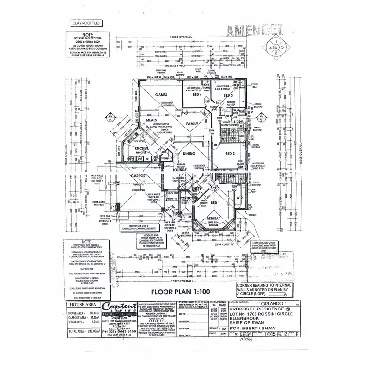 Floorplan of Homely house listing, 98 Rossini Circle, Ellenbrook WA 6069