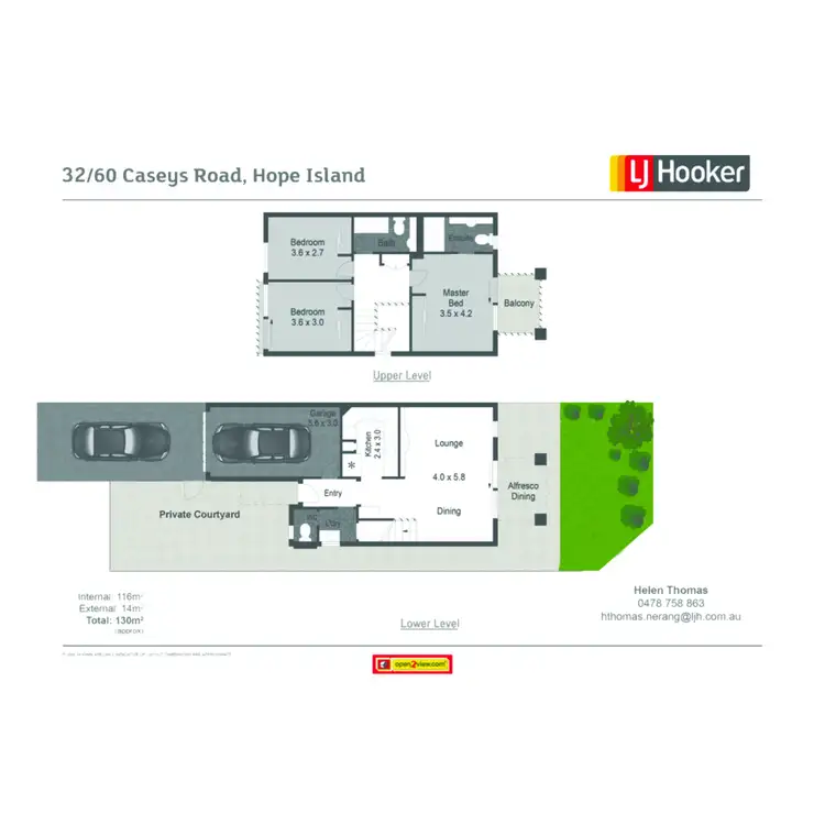 Floorplan of Homely townhouse listing, 32/60-76 Caseys Road, Hope Island QLD 4212