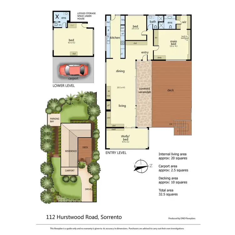 Floorplan of Homely house listing, 112 Hurstwood Road, Sorrento VIC 3943