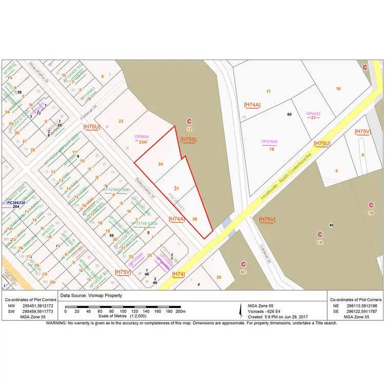 Floorplan of Homely land listing, 2-18 Beauchamp Street, Heathcote VIC 3523