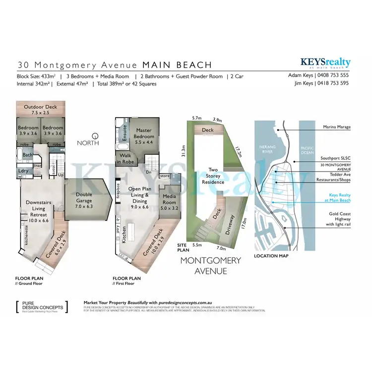 Floorplan of Homely house listing, 30 Montgomery Avenue, Main Beach QLD 4217