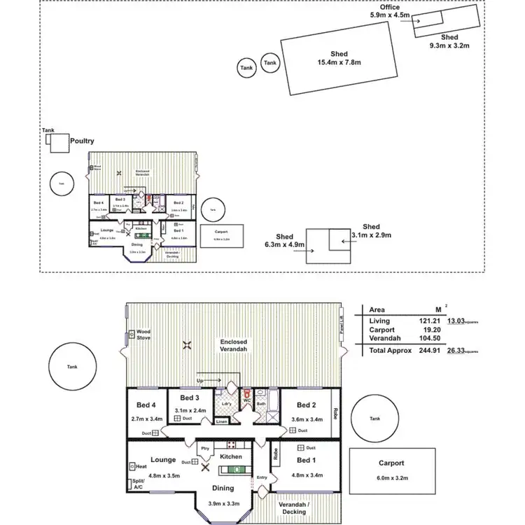 Floorplan of Homely house listing, 428 Peters Road, Wongulla SA 5238