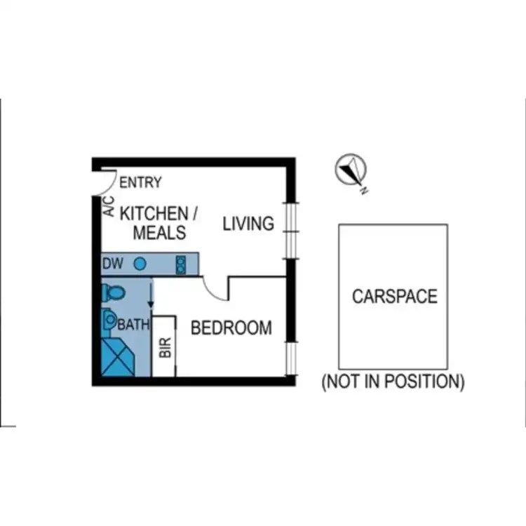 Floorplan of Homely apartment listing, 705/528 Swanston Street, Carlton VIC 3053