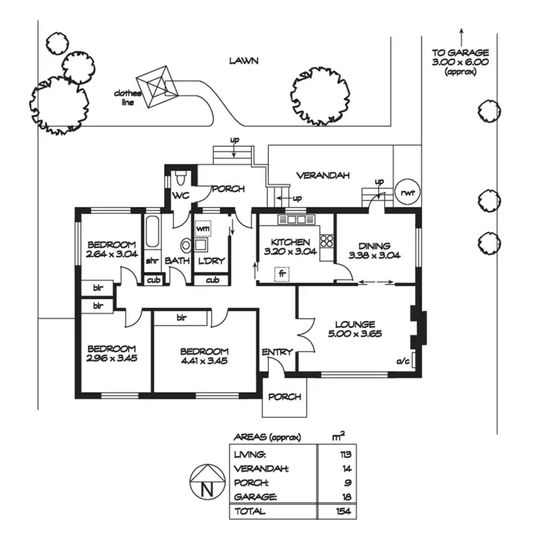 Floorplan of Homely house listing, 8 Netherby Avenue, Netherby SA 5062
