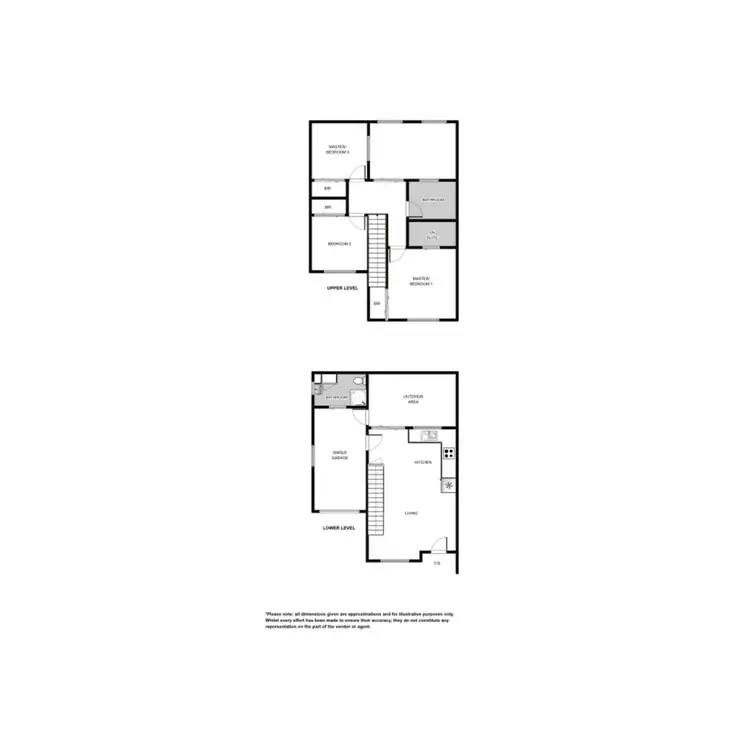 Floorplan of Homely townhouse listing, 1/3a King Street, Lake Illawarra NSW 2528
