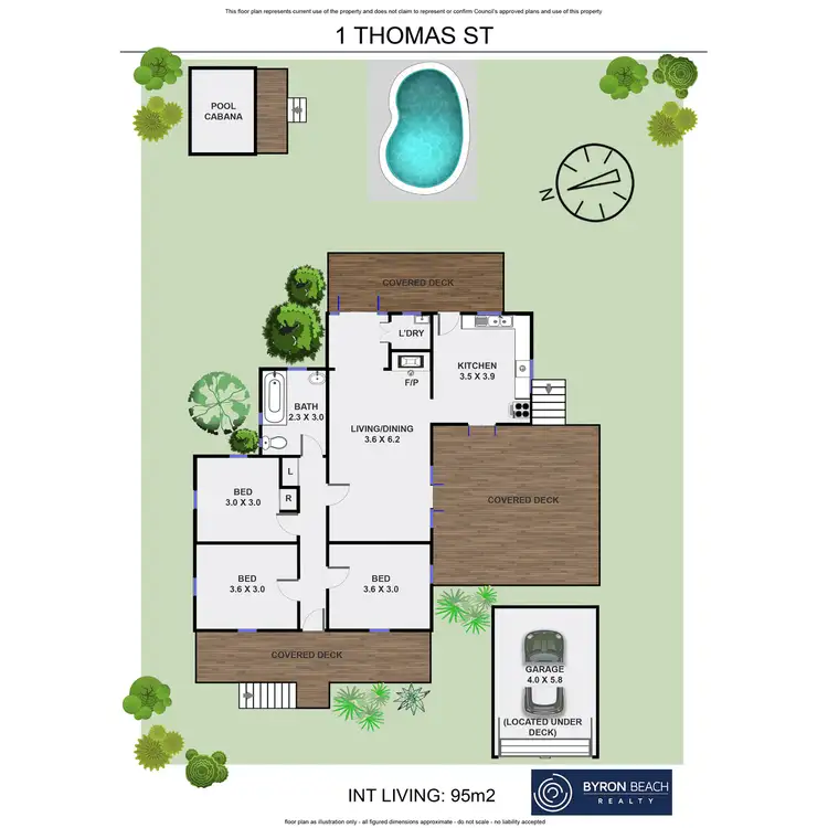 Floorplan of Homely house listing, 1 Thomas Street, Bangalow NSW 2479