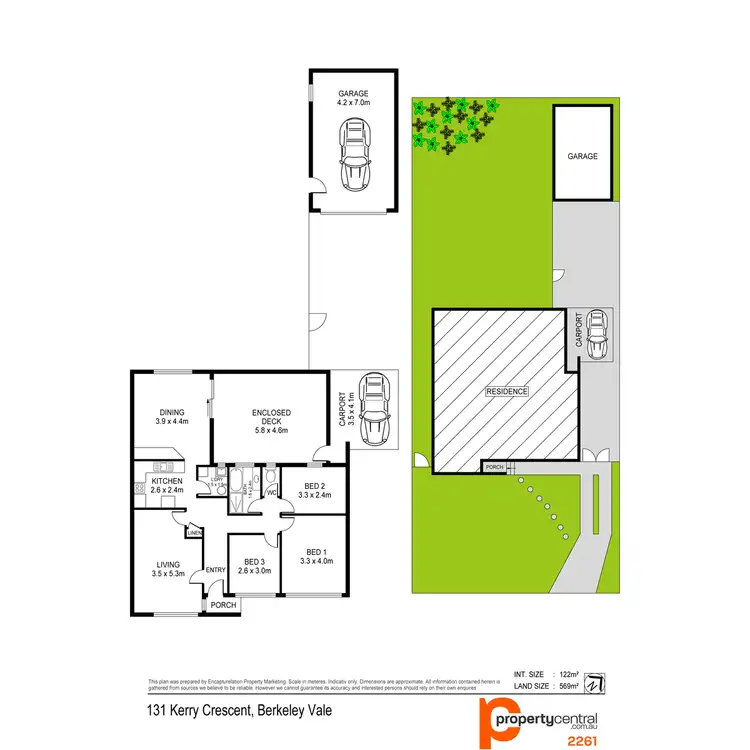 Floorplan of Homely house listing, 131 Kerry Crescent, Berkeley Vale NSW 2261