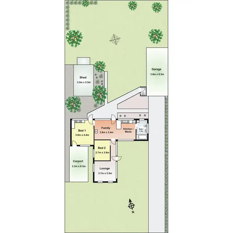 Floorplan of Homely house listing, 3 Seawind Road, Balnarring Beach VIC 3926