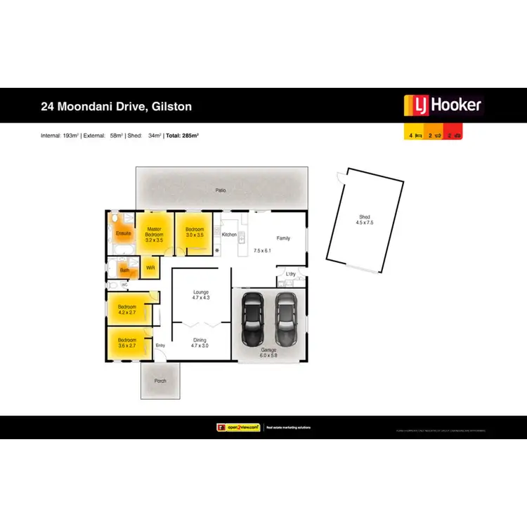 Floorplan of Homely house listing, 24 Moondani Drive, Gilston QLD 4211