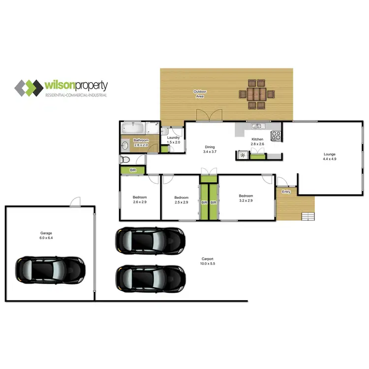 Floorplan of Homely house listing, 12 Sally Court, Traralgon VIC 3844
