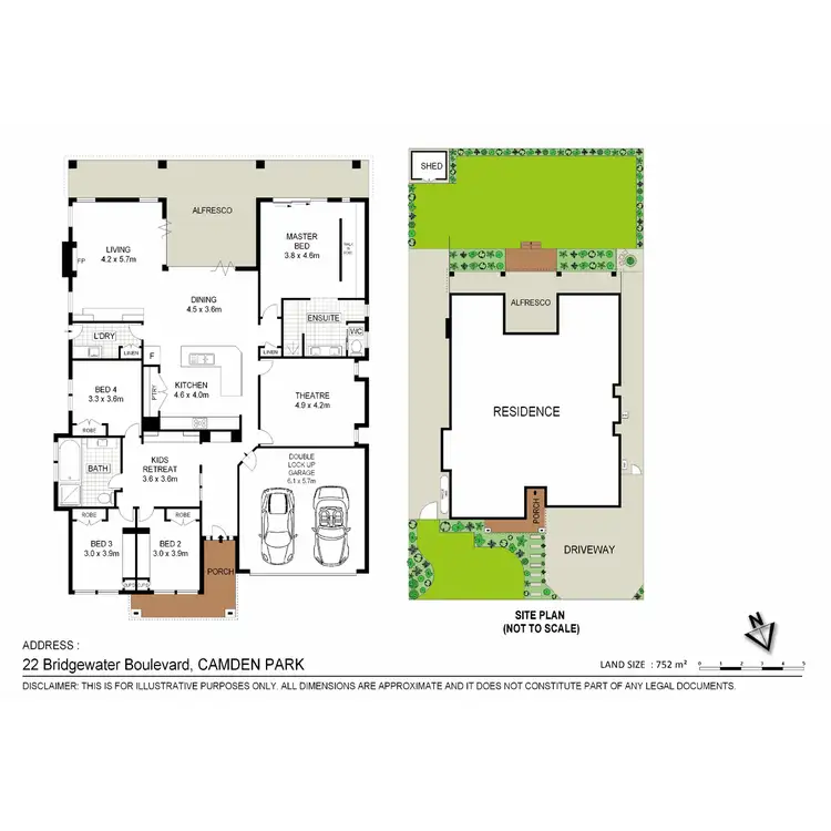 Floorplan of Homely house listing, 22 Bridgewater Boulevard, Camden Park NSW 2570
