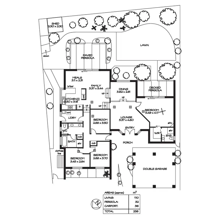 Floorplan of Homely house listing, 12 Chisholm Court, Golden Grove SA 5125