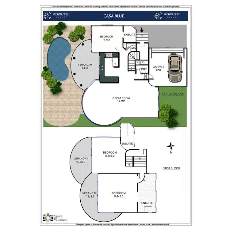 Floorplan of Homely house listing, 41 Pacific Vista Drive, Byron Bay NSW 2481