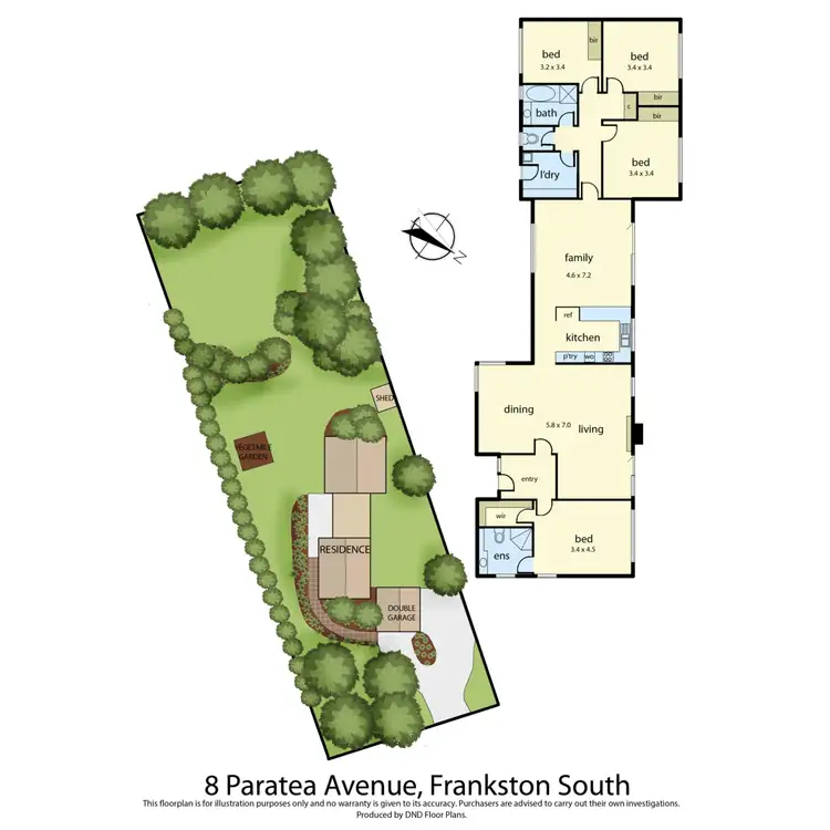 Floorplan of Homely house listing, 8 Paratea Avenue, Frankston South VIC 3199